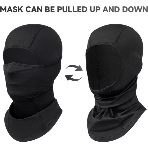 UNNESTAR 2 buc. Balaclava Moto Mască Facială - Protecție Integrală a Feței Bărbați Femei Respirabilă Rezistentă la Vânt Căciulă Schi Ciclism