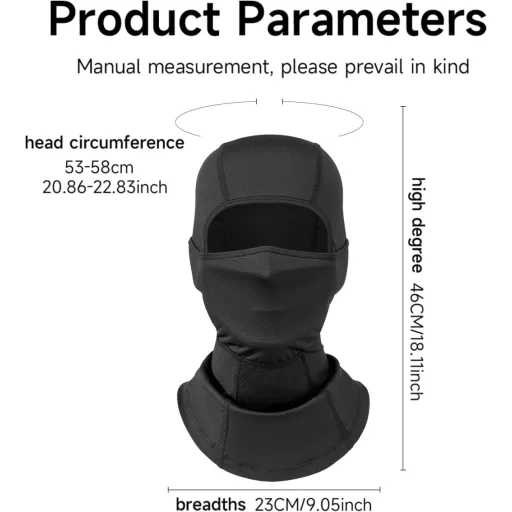 UNNESTAR 2 db Motoros Balaclava Arcmaszk - Teljes Arcvédelem Férfiaknak Nőknek Lélegző Szélálló Sísapka Kerékpározáshoz