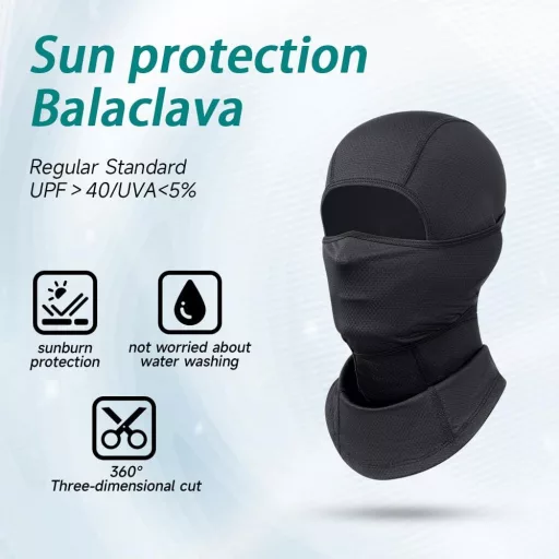 UNNESTAR 2 buc. Balaclava Moto Mască Facială - Protecție Integrală a Feței Bărbați Femei Respirabilă Rezistentă la Vânt Căciulă Schi Ciclism