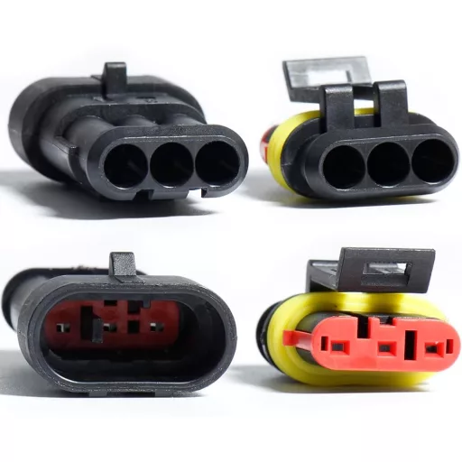 shengbowi Vízálló Gyorscsatlakozó Készlet 2/3/4 Pólusú 16-20AWG - Autó, Motor, Hajó Elektromos Vezeték Csatlakozók Járművekhez
