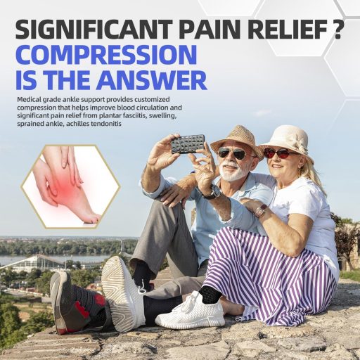 Lexniush 2 db Bokaszalag Támogatás Sportsérüléshez, Plantar Fasciitis Kompressziós Zokni