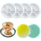 Midnadiy Silikonski kalup set 4 kom Valoviti podmetači za čaše DIY ručna izrada dekoracija