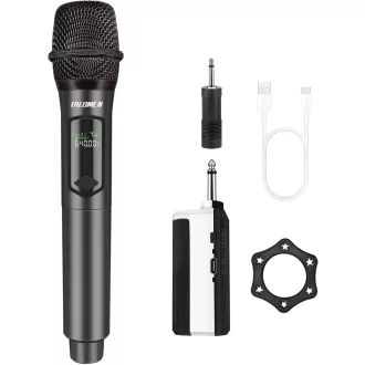   talomen K60-1 Vezeték nélküli Karaoke Mikrofon 2.4GHz Dinamikus Töltölthető Vevőegységgel