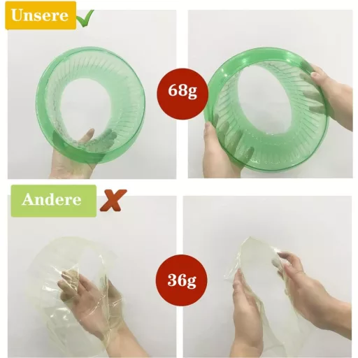 Smaxcn 30 ks krúžkov proti slimákom – prírodná ochrana pre šalát a kapustu, odolné voči počasiu, plastové, priemer 24 cm, zelené