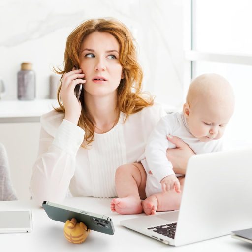 HENGBIRD 2 Darabos Vicces Macska Telefontartó Asztali Mobiltelefon Állvány Cuki Macskafej Dizájn Smartphone Tartó