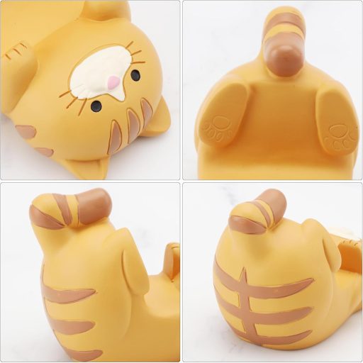 HENGBIRD 2 Bucăți Suport de Telefon Pisică Amuzant, Stativ de Birou pentru Telefon Mobil, Design Drăguț Cap de Pisică, Suport Smartphone