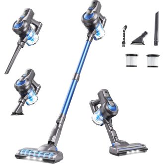   Greenote Akkumulátoros Porszívó 30 Perc Üzemidő LED Kijelzővel Kiegészítőkkel