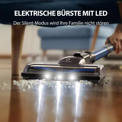 Greenote Akkumulátoros Porszívó 30 Perc Üzemidő LED Kijelzővel Kiegészítőkkel