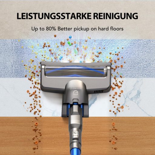 Greenote Akkumulátoros Porszívó 30 Perc Üzemidő LED Kijelzővel Kiegészítőkkel