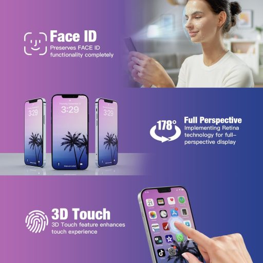 GULEEK LCD Displej pre iPhone 12 Pro Max, 6,5 palcový, čierny, s dotykovou obrazovkou, predinštalovaným sklom a náradím