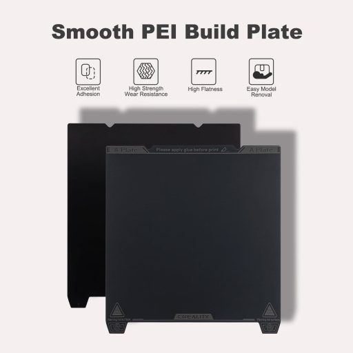 Suprafață de imprimare PEI Aladrs 235x235mm pentru imprimantă 3D Ender, bază flexibilă