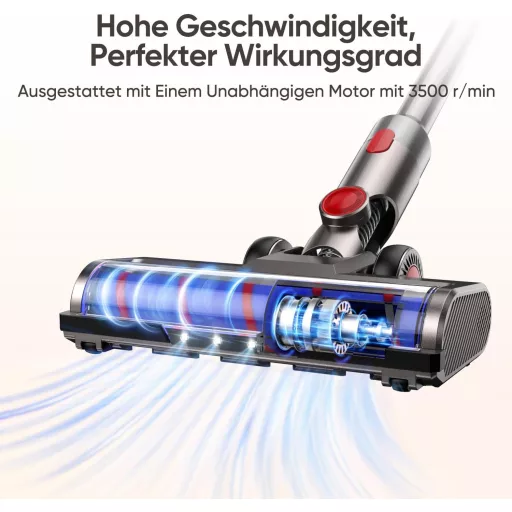 FLYLINKTECH Dyson V7 V8 V10 V11 V15 kefe LED világítással és cserekerékkel