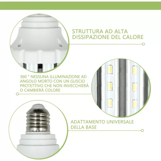 Bec LED Wenscha 25W E27 3000K alb cald, echivalent cu halogen de 120W