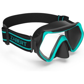   ZABERT M1 potápačské plavecké okuliare pre dospelých, pohodlný flexibilný hlavový pás, šnorchlovacia maska