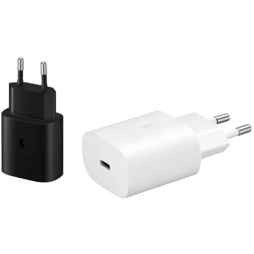 Samsung 25W USB-C Gyorstöltő Adapter Fekete - Eredeti Töltő Kábel Nélkül