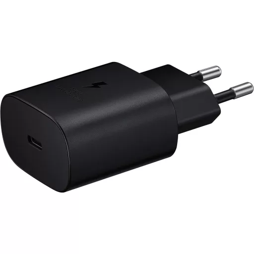 Samsung 25W USB-C Gyorstöltő Adapter Fekete - Eredeti Töltő Kábel Nélkül
