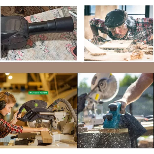 Adaptor universal pentru aspirator RMTCEG, pentru scule electrice - fierăstrău circular, fierăstrău de masă, șlefuitor excentric