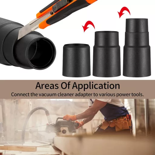 Adaptor universal pentru aspirator RMTCEG, pentru scule electrice - fierăstrău circular, fierăstrău de masă, șlefuitor excentric