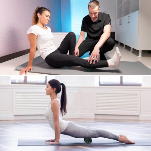 Set de masaj fascial LOPHE din 3 piese, verde - aparat pentru masajul spatelui și relaxarea tensiunii musculare