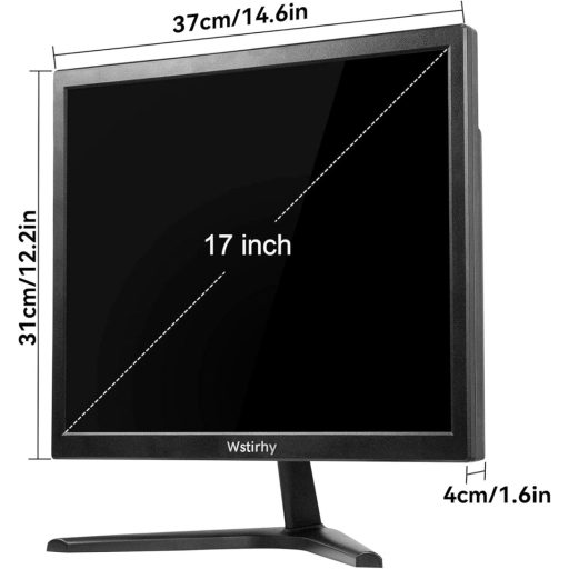 Wstirhy 17 Inch LED Monitor HDMI VGA 1280x1024 Beépített Hangszóróval