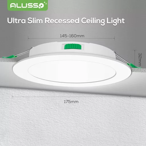 ALUSSO LED Ugradbena Spot Svjetiljka 15W Zatamnjiva Topla/Neutralna/Hladna Bijela 6 kom