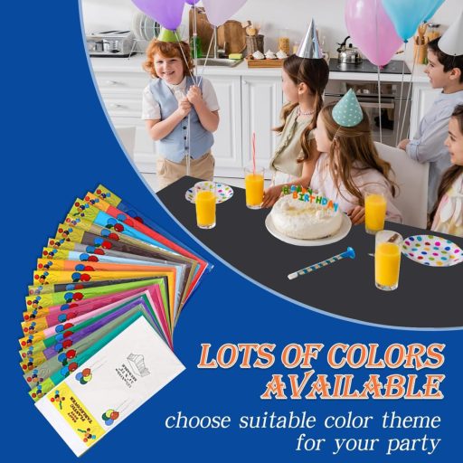 MORAINJAY 4 komada Crni Pravokutni Stolnjaci za Jednokratnu Upotrebu 137x274 cm - Vodootporni Stolnjaci od PEVA materijala Otporni na Mrlje za Vjenčanja, Rođendane, Vrtne Zabave