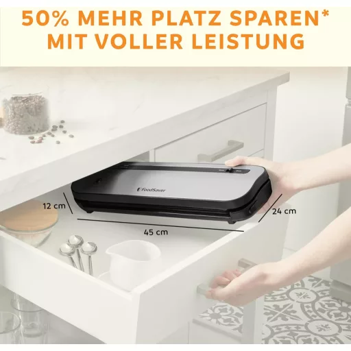 FoodSaver VS1290X vákuumozó gép - 5x hosszabb frissesség, 50% helytakarékos