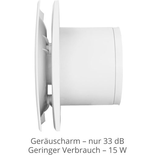 Turbionaire RING 150 SW fürdőszobai ventilátor, 150mm, dupla szívás, vízálló, visszacsapó szeleppel