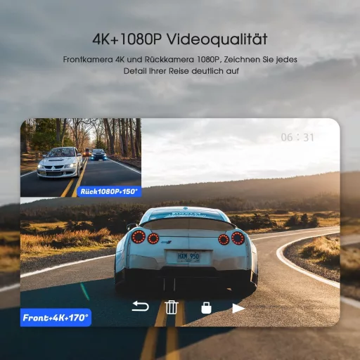 Avylet auto kamera s 1080P WiFi IPS zaslonom