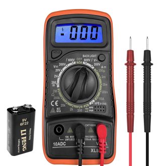   WinGluge Digitális Multiméter LCD Kijelzővel, Feszültségmérő és Akkuteszter AC/DC