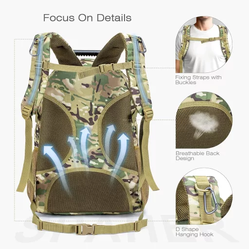 SPAHER B721 Unisex Hátizsák Iskolai Munka Utazás