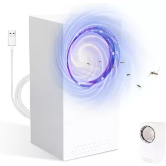   bubbacare Električna Zamka za Insekte sa UV Svjetlom - USB Lampa za Uništavanje Komaraca, Prijenosni Ventilator za Uništavanje Insekata, Za Unutarnju i Vanjsku Uporabu, Tiha