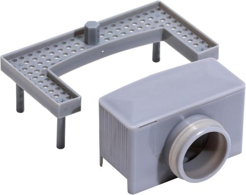 KOOBON Zuhanylefolyó Szifon Szagzárral - 40 mm Átmérőjű Hajfogó Szűrő Készlet, PVC Anyagú Padlólefolyó Rendszer Fürdőszobához