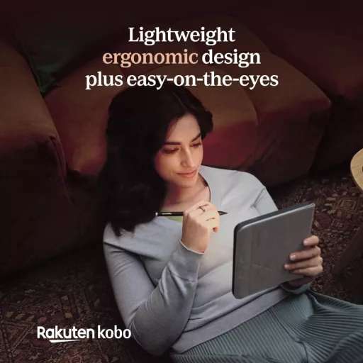 Kobo Libra Colour Fekete E-könyv Olvasó 7" Kijelzővel, 32GB Tárhely, Vízálló, Ergonomikus Kialakítás, Színes Képernyő
