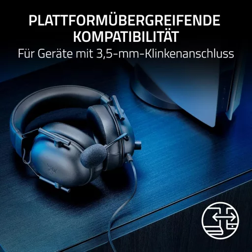 Căști Gaming cu Fir Razer BlackShark V2 X pentru PlayStation cu Microfon cu Anularea Zgomotului