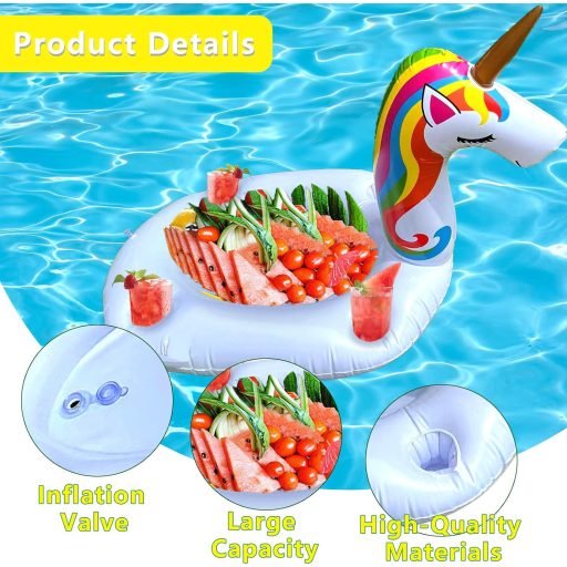 Držač za piće na napuhavanje u obliku jednoroga za bazen, za zabave - Shinybox