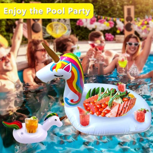 Držač za piće na napuhavanje u obliku jednoroga za bazen, za zabave - Shinybox