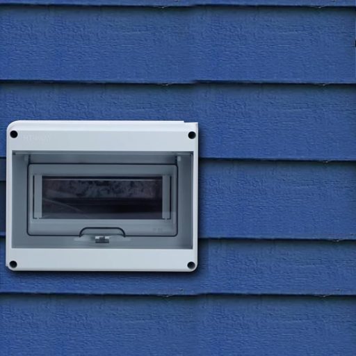 Casetă de distribuție aparentă Gigtoop IP65 impermeabilă, cutie de siguranțe pentru exterior cu 8 module