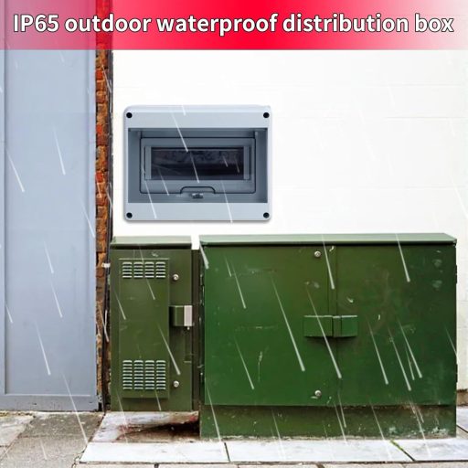 Gigtoop IP65 Vízálló Felületre Szerelhető Elosztódoboz 8 Modulos Kültéri Biztosítékdoboz