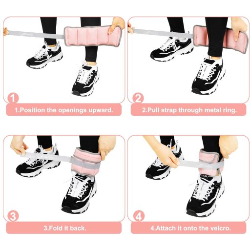 JORICY Állítható Súlyzott Csuklósúly és Lábsúly Edzéshez 1-10 kg Pár