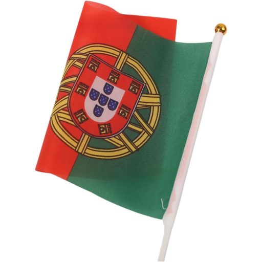 HPMAISON 50 db Portugál Zászló Kézi Zászlók Ünnepségekhez Dekorációhoz 14x21 cm