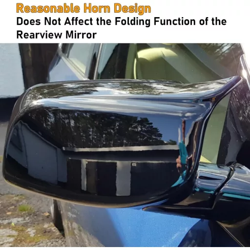 TTCR-II kryt spätného zrkadla pre BMW radu 5 E60 E61 a radu 6 E63 E64, lesklá čierna, 2003 – 2007