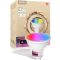 Bec LED Inteligent WiFi MOES GU10 - RGB cu Schimbare de Culoare, Dimmabil, 2700K-6500K, Compatibil Alexa, Google Home și Apple HomeKit, Muzică Sincronizată