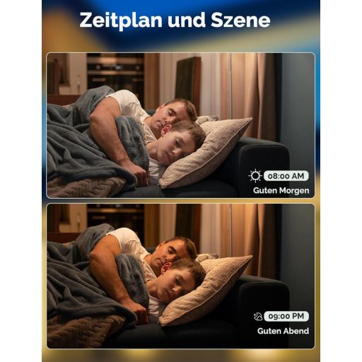 MOES GU10 WiFi Okos LED Izzó - RGB Színváltós, Fényerőszabályozható, 2700K-6500K, Alexa, Google Home és Apple HomeKit Kompatibilis, Zene Szi