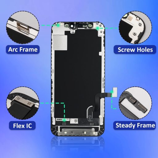 Brinonac súprava na výmenu displeja pre iPhone 12 Mini, 5,4" LCD dotyková obrazovka s montážnou sadou