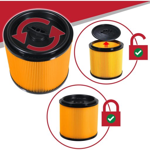 Spares2go Nedves-száraz szűrő Lidl Parkside PNTS 1250 1300 1400 1500 porszívóhoz