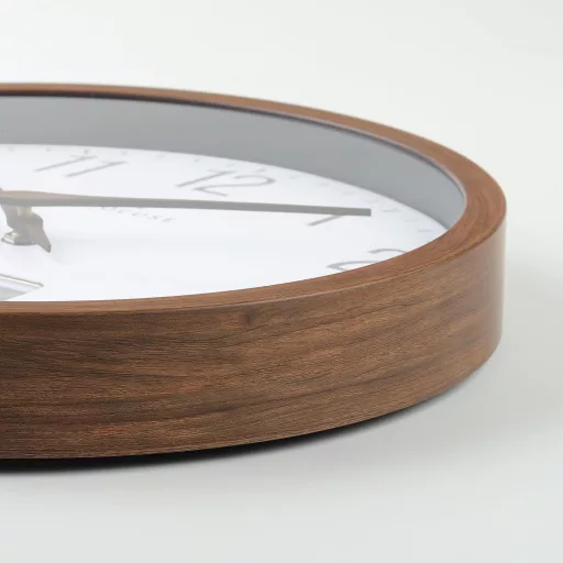 Lafocuse Csendes Falióra Naptárral, LCD Kijelzővel és Hőmérővel, 30 cm