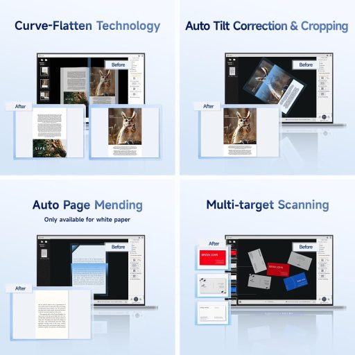 CZUR Shine Ultra Pro 24MP hordozható dokumentumkamera A3 könyvszkenner OCR funkcióval
