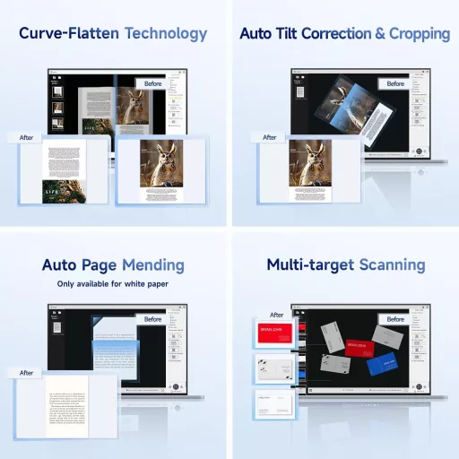 CZUR Shine Ultra Pro 24MP cameră document portabilă A3 scaner de cărți cu funcție OCR