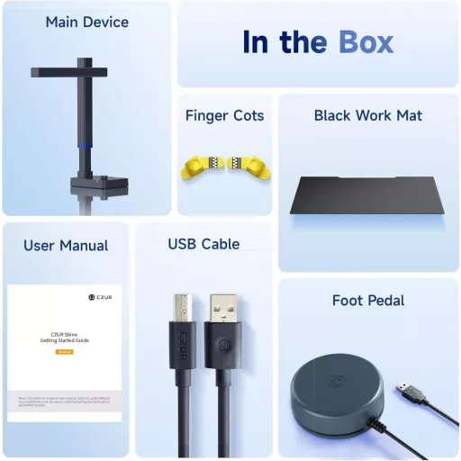 CZUR Shine Ultra Pro 24MP cameră document portabilă A3 scaner de cărți cu funcție OCR